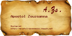 Apostol Zsuzsanna névjegykártya